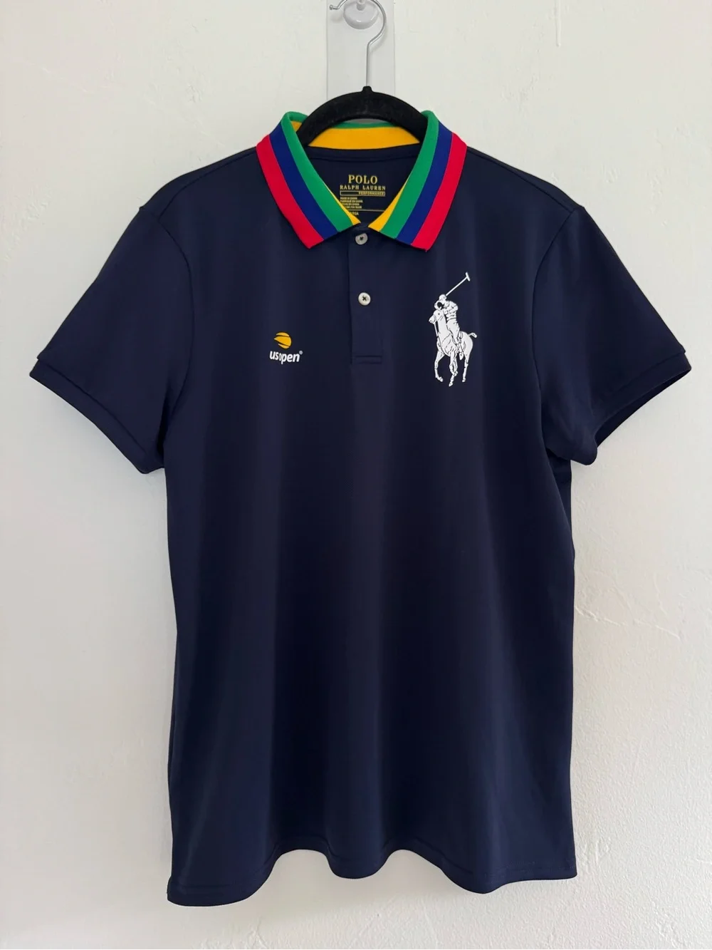Polo Ralph Lauren Performance US Open Navy Blue Short Sleeve Polo Shirt